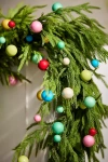 Terrain Shatterproof Mini Bauble Garland In Green