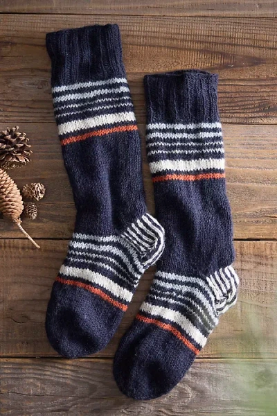 Terrain Sherpa Wool + Fleece Socks In Blue