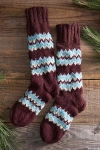Terrain Sherpa Wool + Fleece Socks In Brown