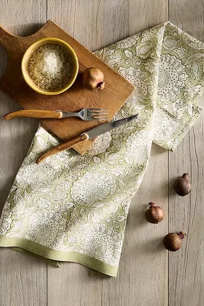 Terrain Shimala Cotton Dish Towel In Beige