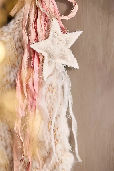 Terrain Shooting Star Stocking Charms, Set Of 4 In White