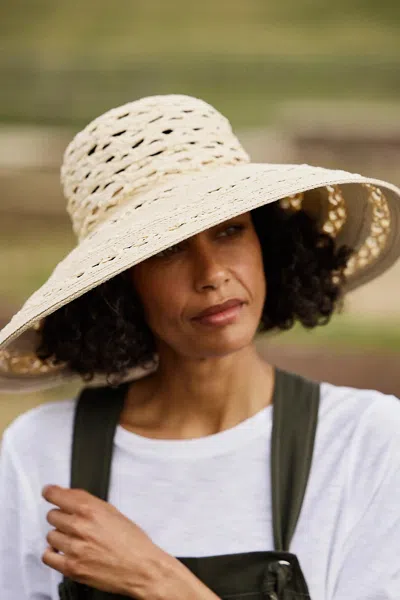 Terrain Sierra Open Weave Hat In Gold