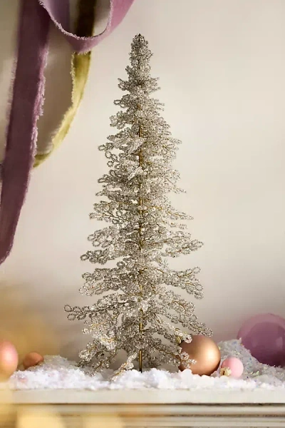 Terrain Silver Beaded Tree, 15" In Multi