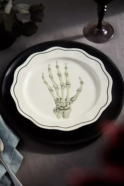 Terrain Skeleton Hand Stoneware Plate
