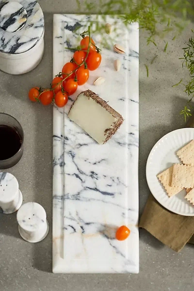 Terrain Smoky White Marble Serving Board