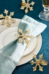 Terrain Snowflake Napkin Rings, Set Of 4