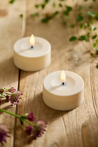 Terrain Solar Flameless Tea Light Candles, Set Of 2