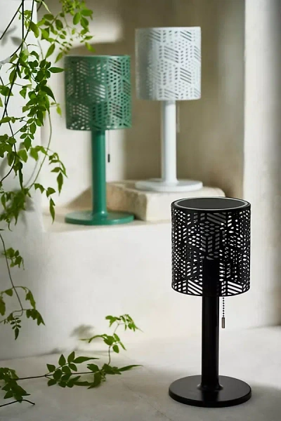Terrain Solar Punched Metal Table Lamp