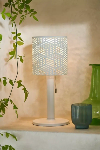 Terrain Solar Punched Metal Table Lamp
