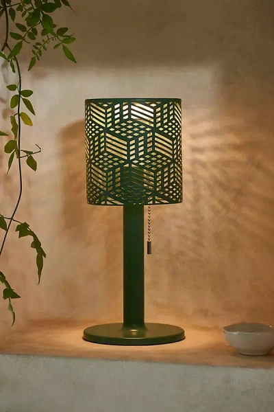 Terrain Solar Punched Metal Table Lamp