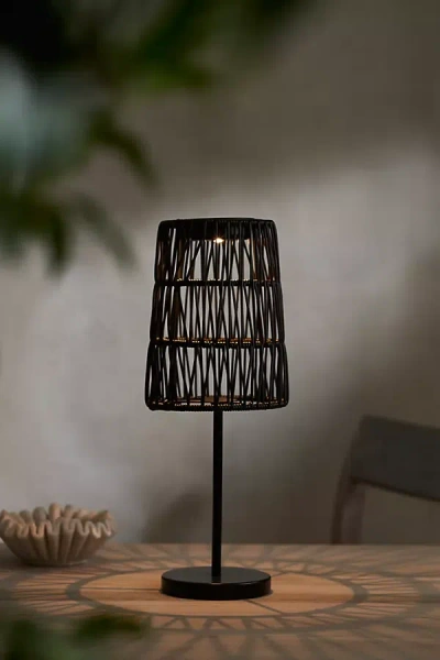 Terrain Solar Woven Shade Table Lamp