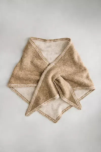Terrain Solid Pull-through Knit Scarf In Neutral
