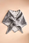 Terrain Solid Pull-through Knit Scarf In Grey
