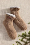 Terrain Speckle Faux Fur Lined Bootie Socks In Brown