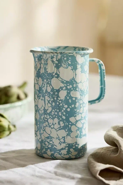 Terrain Speckled Enamel Carafe, Blue
