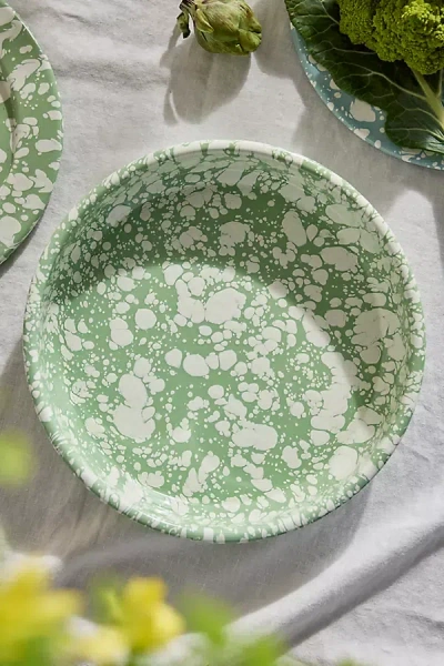 Terrain Speckled Enamel Pan In Green