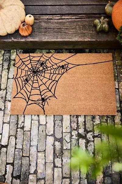 Terrain Spiderweb Coir Doormat In Brown