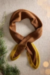 Terrain Spindle Knit Alpaca Scarf In Brown