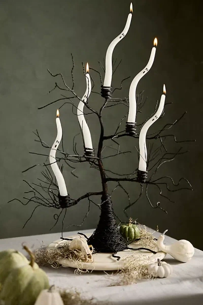 Terrain Spooky Tree Iron Wire Candelabra In Black