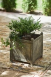 Terrain Square Galvanized Planter, 18"