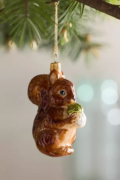 Terrain Squirrel Glass Ornament