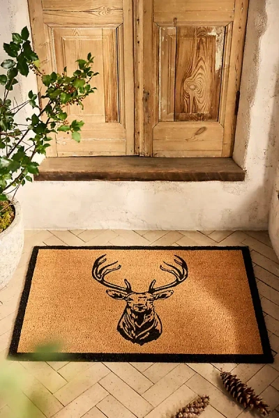 Terrain Stag Coir Doormat In Brown