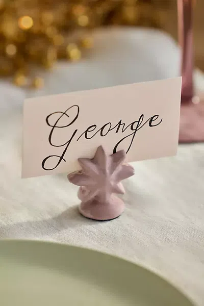 Terrain Star Place Card Holders, Set Of 4 In Pink