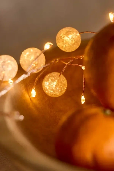 Terrain Stargazer Twinkling Clear Beaded Light Garland In Brown