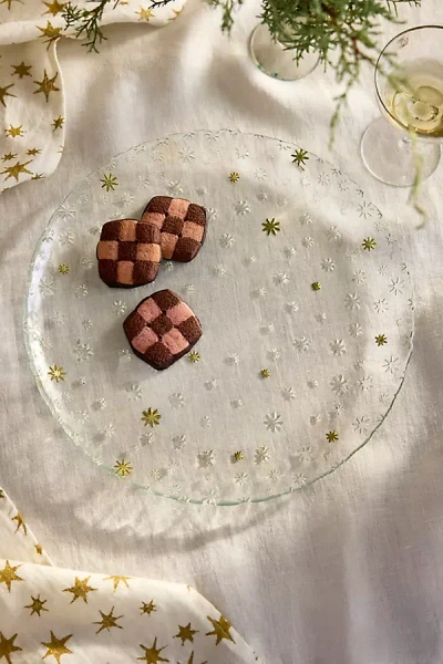 Terrain Starry Glass Serving Platter In Multicolor