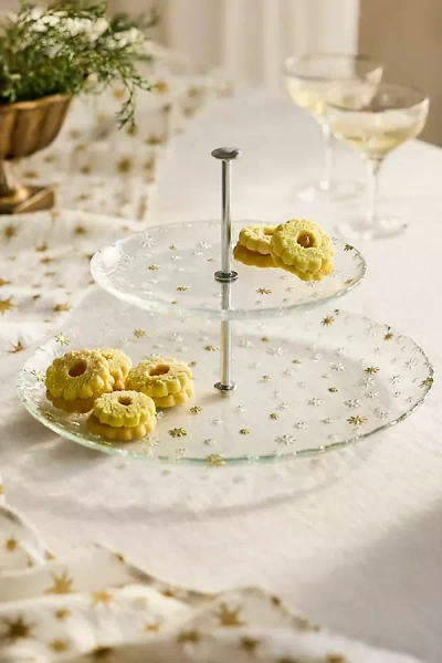 Terrain Starry Glass Tiered Stand In Multicolor