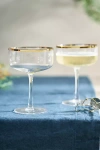 Terrain Starry Gold Rim Coupes, Set Of 2