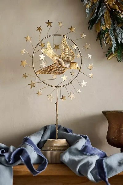Terrain Starry Swallow Iron Tree Topper In Gold