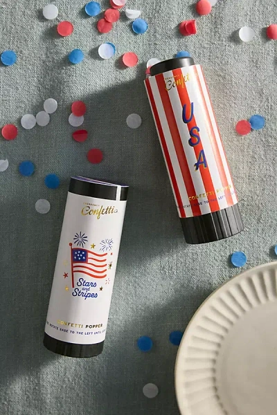 Terrain Stars + Stripes Confetti Poppers, Set Of 6 In Multi