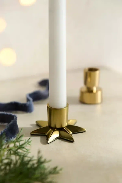 Terrain Stella Taper Holders, Set Of 2 In Gold