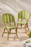 Terrain Striped Woven Indoor/outdoor Bistro Chairs, Set Of 2