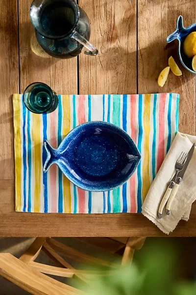 Terrain Summer Stripe Linen Placemat