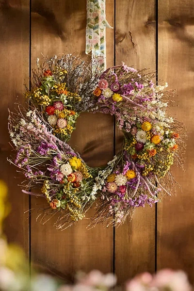Terrain Tansy Garden Dried Wreath