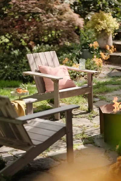 Terrain Teak Adirondack Chair In Brown