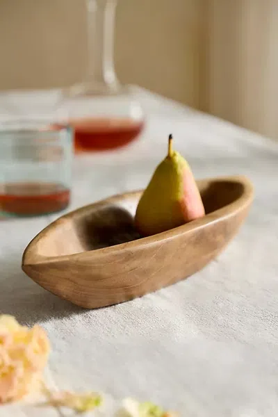 Terrain Teak Root Boat Pot, Small In Beige