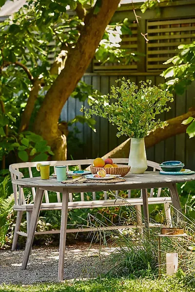Terrain Terrace Teak Dining Table In Brown