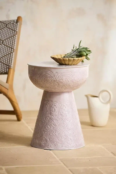Terrain Textured Enamel Side Table