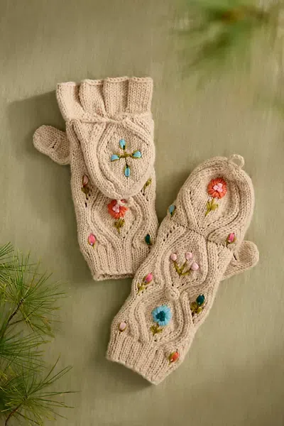 Terrain Tilly Convertible Mittens In Neutral