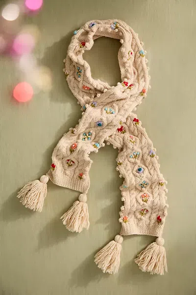 Terrain Tilly Wool Scarf In Neutral