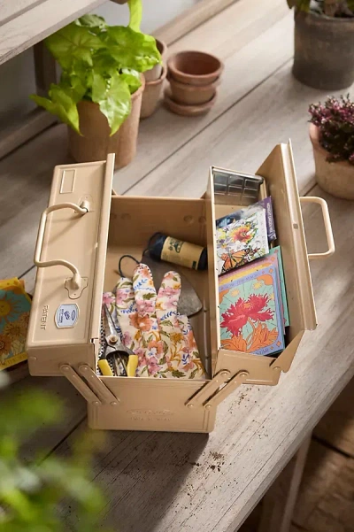 Terrain Toyo Steel Large Seed Storage Box, Beige In Brown