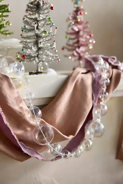 Terrain Transparent Glass Bauble Garland