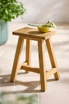 Terrain Trestle Teak Stool