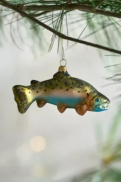 Terrain Trout Glass Ornament