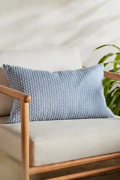 Terrain Tufted Blue Outdoor Pillow