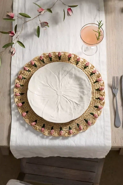Terrain Tulip Border Raffia Placemat