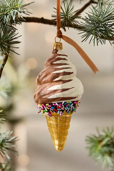 Terrain Twist Ice Cream Glass Ornament